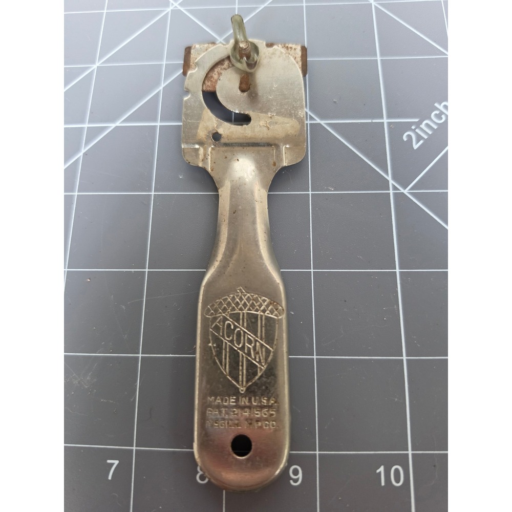 Vintage Acorn Razor Blade Scraper McGill Metal Products Co Pat 2141565 USA Made